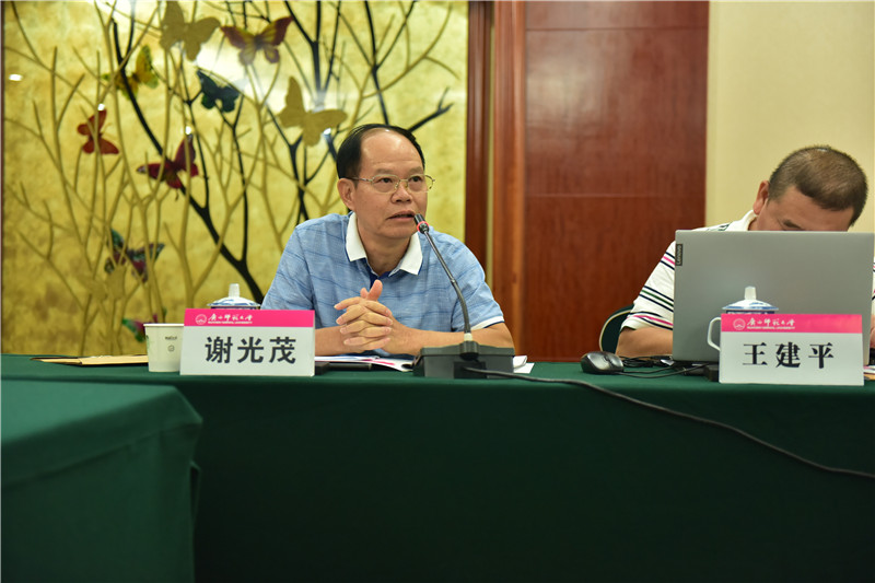 廣西文物保護(hù)與考古研究所信息資料研究室主任、研究員謝光茂發(fā)言（郭倩 攝）.JPG